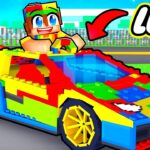 I Turned My LEGO Into a Race Car In Minecraft!