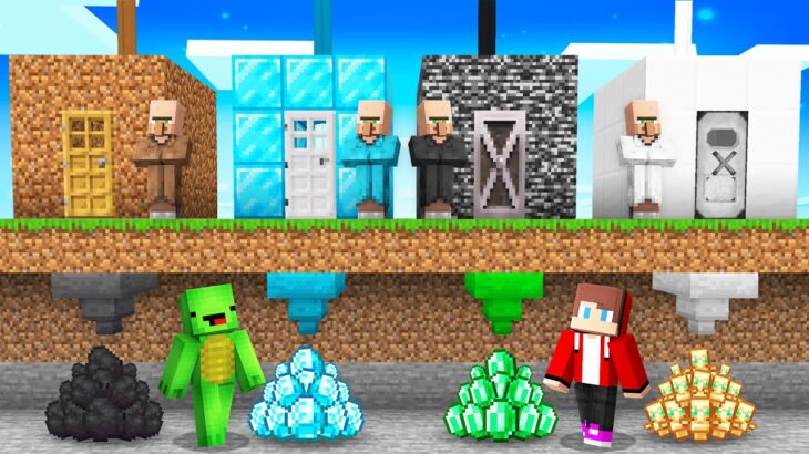 Mikey and JJ Find Ways to Steal Diamonds from Villagers in Minecraft (Maizen)