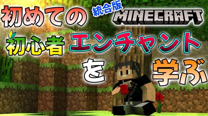 【マイクラ】初心者、エンチャントを学んでみる【Minecraft】【統合版】