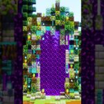 【マイクラ】太古の森のネザーゲートを作る。【Minecraft builds】Nether gate in deep woods #shorts #minecraft