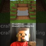 Minecraft loop Minecraft HOLE Filling Mod #shorts #マインクラフト #minecraft #マイクラ #shorts