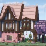 【マインクラフト】サトウキビ自動収穫機付のかわいいファンタジーな家【Minecraft】How to build cute fantasy house