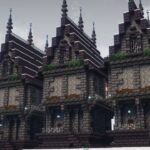 【マインクラフト】カッコいい！ダークファンタジーな家の作り方【Minecraft】How to make a cool dark fantasy house