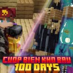 Mình Sinh Tồn 100 Ngày Minecraft Cướp Biển Kho Báu !!