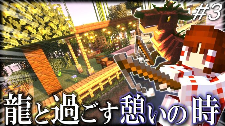 【ゆっくり実況】龍と深める互いの絆 龍と生きる魔法生活 Part3【Minecraft】