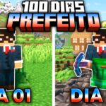 Sobrevivi 100 dias como o PREFEITO no Minecraft – O FILME