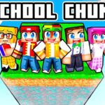 Surviving One HIGHSCHOOL CHUNK in Minecraft!