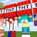 【マイクラ】TNTで敵の拠点を爆破しろ！！！ with からぴち たっつん のあ【さんちゃんく！視点】