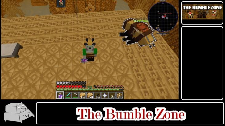 ハチの世界を大冒険【The BumbleZone】【マイクラMOD】