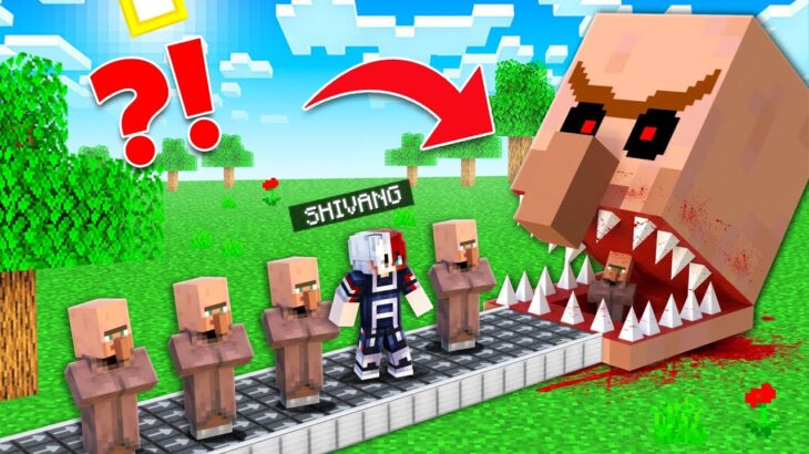 There Is A Eating Head Villager In Our World in Minecraft..!!