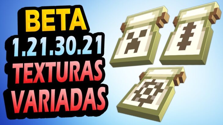 ✅ Variación de TEXTURAS!! 👉 Beta Minecraft 1.21.30.21