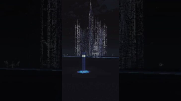 【マイクラ 建築 ガラスの家】幻想的な夜　マイクラ #minecraft #マインクラフト #マイクラ建築