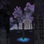 【マイクラ 建築 ガラスの家】幻想的な夜　マイクラ #minecraft #マインクラフト #マイクラ建築