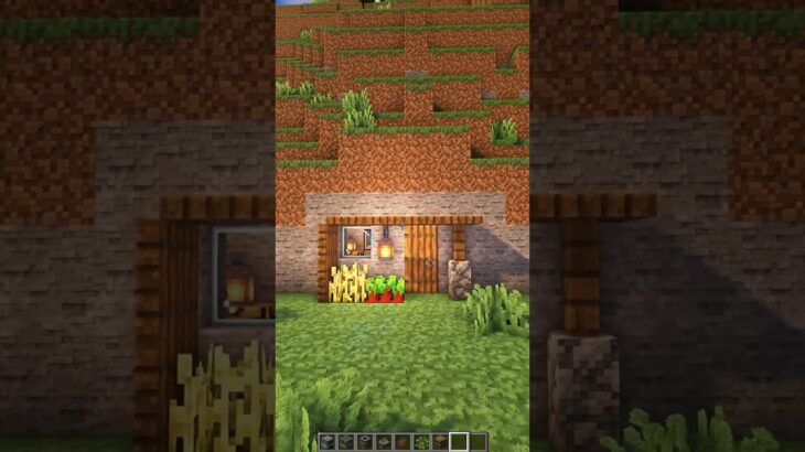 コンパクトで簡単に作れる最強効率の家の作り方 #マイクラ #マインクラフト #minecraft #建築 #ゲーム