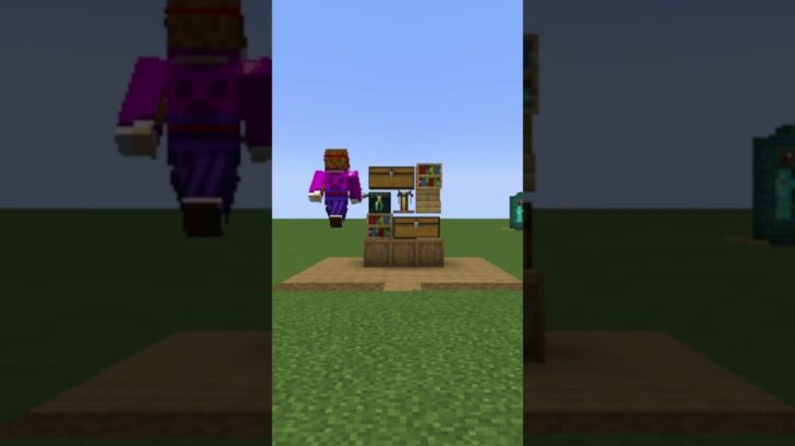 【マイクラ】シンプルに飾れてお洒落に見える本棚を建築してみたい#minecraft #shorts