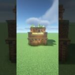 【マイクラ】土で作る畑付き簡単初期拠点【マイクラ建築】#minecraft #マイクラ #shorts