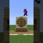 【マイクラ】シンプルに飾れてお洒落に見える本棚を建築してみたい#minecraft #shorts