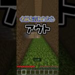 最後まで生き残れ！名前チャレンジ🌟 #マイクラ #minecraft #shorts