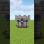 【マイクラ】簡単、畑付き小さいお城拠点【マイクラ建築】#minecraft  #マイクラ #shorts