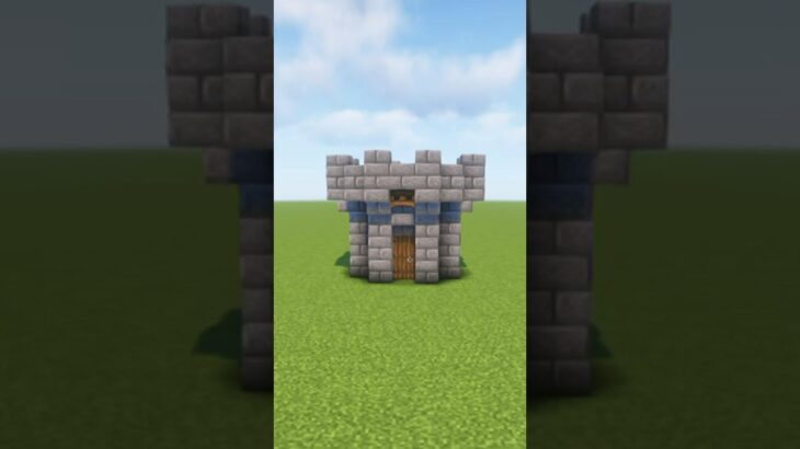 【マイクラ】簡単、畑付き小さいお城拠点【マイクラ建築】#minecraft  #マイクラ #shorts