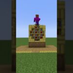 【マイクラ】シンプルに飾れてお洒落に見える本棚を建築してみたい#minecraft #shorts