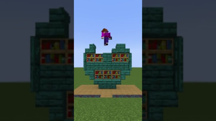 【マイクラ】シンプルに飾れてお洒落に見える本棚を建築してみたい#minecraft #shorts