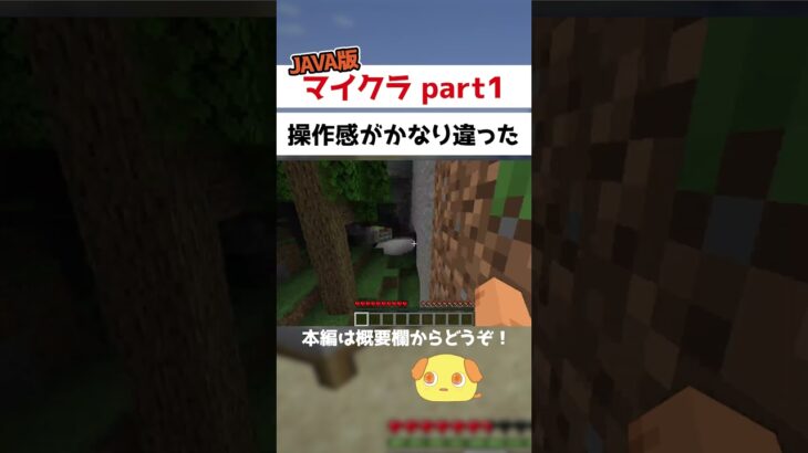 【マイクラ】影modとかをやってみたくて初めてJAVA版をプレイしたら思ったより操作に苦戦した #shorts