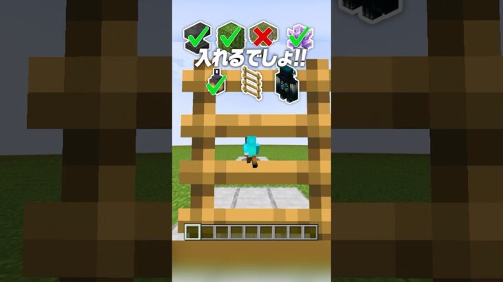 ここ通れちゃうの！？😂【まいくら・マインクラフト】#shorts #らた #minecraft #ゲーム実況 #まいくら #マイクラ