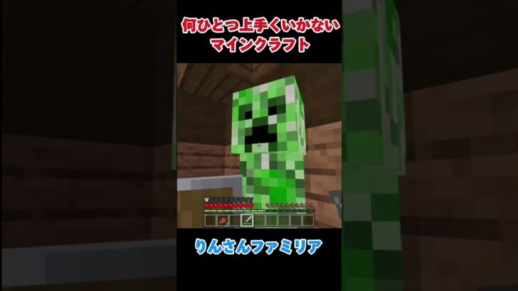 何ひとつ上手くいかないマインクラフト #shorts #マイクラ #マインクラフト #minecraft