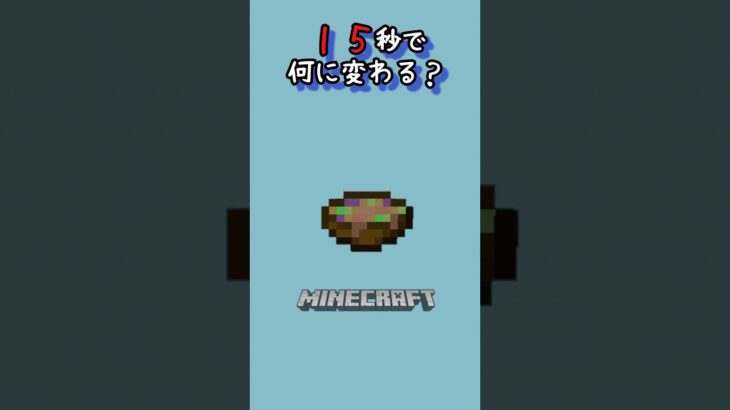 【マイクラ】何かに変わるよ！　#shorts #short