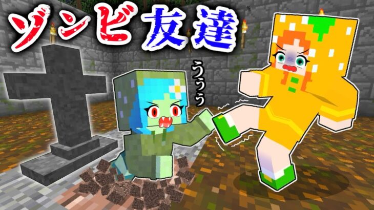 【もう友達じゃないの…？】ゾンビとして生き返った親友を助ける？(#ぴこみんず)マイクラ事件