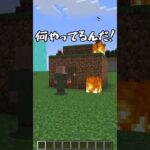 燃えた村人の家を助けてみた！【まいくら・マインクラフト】