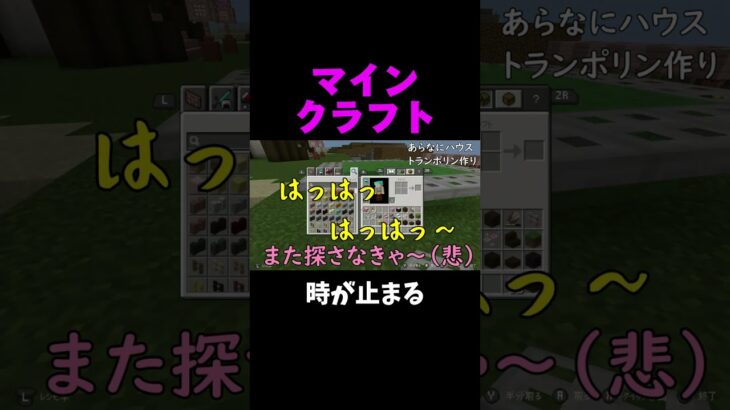 時が止まる【マインクラフト】