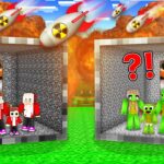 マインクラフトの核爆弾 vs 舞前家の岩盤とマイキー家の石畳バンカー！