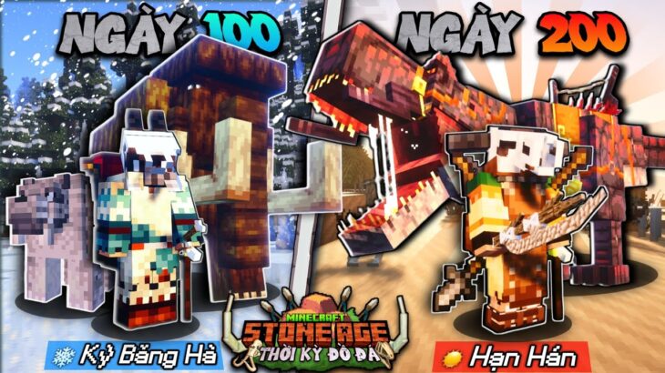 200 NGÀY LÀM NGƯỜI NGUYÊN THỦY TRONG MINECRAFT THỜI KỲ ĐỒ ĐÁ – BIẾN ĐỔI KHÍ HẬU!