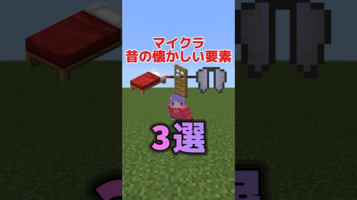 【マイクラ】昔の懐かしい要素3選！#マインクラフト #minecraft #マイクラ