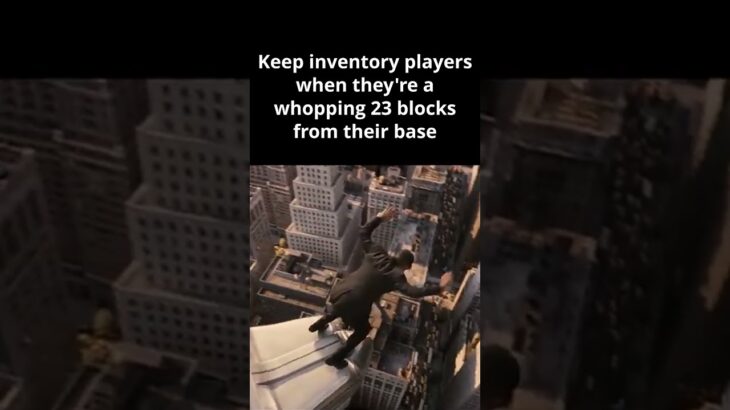 Keep Inventory Players Fr… #minecraft #マイクラ #funnyshorts