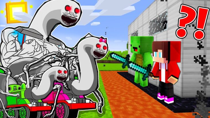 MAIZEN : FAMILY THOMAS SPIDER vs 最も安全な家 – マインクラフトゲームプレイ、マイキーとJJによる（Maizenパロディ）