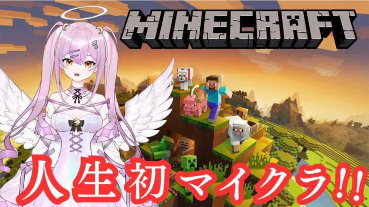 『Minecraft』月空ほたる初めてのマイクラ生活する！！(初心者マイクラ🔰)