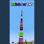 Minecraft Rainbow TNT🌈 (はいよろこんで) #minecraft #shorts