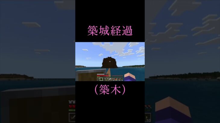 【Minecraft】築城経過報告Part2 #minecraft #マイクラ #マインクラフト #minecraft実況 #shorts #short #ゲーム実況 #実況 #建築