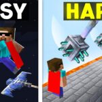 NOOB vs PRO: EASY TO HARD BUILD BATTLE CHALLENGE IN MINECRAFT