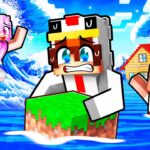 Nous devons SURVIVRE à un TSUNAMI sur Minecraft !