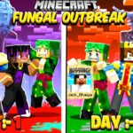 PART 4 – 100 Days In FUNGAL OUTBREAK WORLD in Minecraft 😰