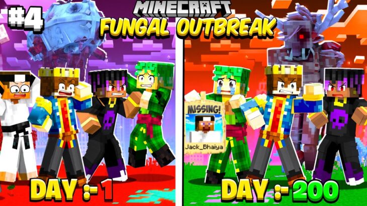 PART 4 – 100 Days In FUNGAL OUTBREAK WORLD in Minecraft 😰