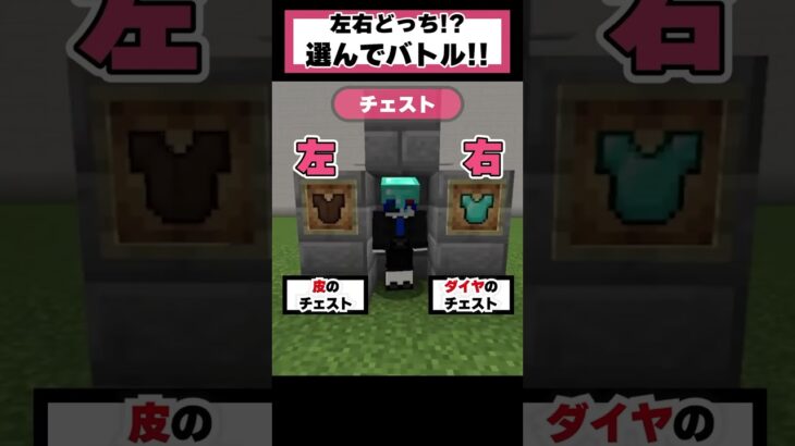 マイクラで「右左どっち⁉」武器を選んで生き残れ‼【究極の選択】【STPR BOYS】#shorts #マイクラ #STPR #STPRBOYS #すとぷり＃騎士A #AMPTAK