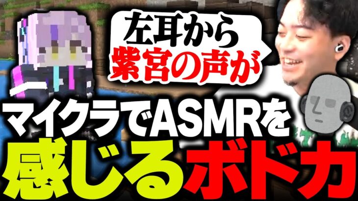 VCRマイクラでASMRが聞けることに気付くボドカ【VCRマイクラ】