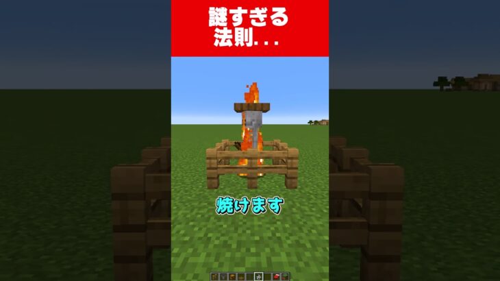 マイクラの謎すぎる法則… #minecraft #マインクラフト