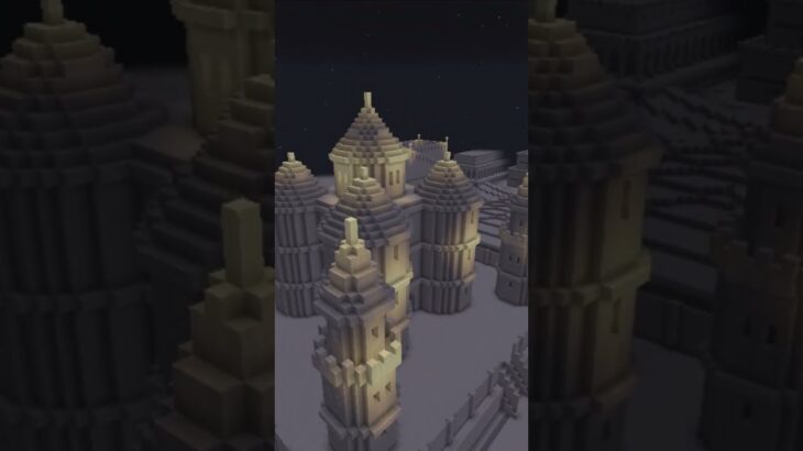 【マイクラ 建築 砂漠】砂漠の夜を作る　#minecraft #マインクラフト #マイクラ建築