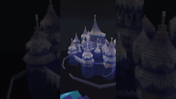 【マイクラ 建築 ガラスの家】幻想的な夜　マイクラ #minecraft #マインクラフト #マイクラ建築